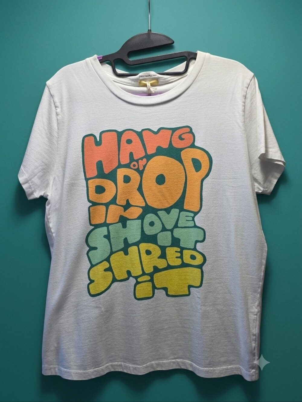 ✏️ NWT|  MOTHER The Boxy Goodie Goodie "Hang On" Graphic Tee